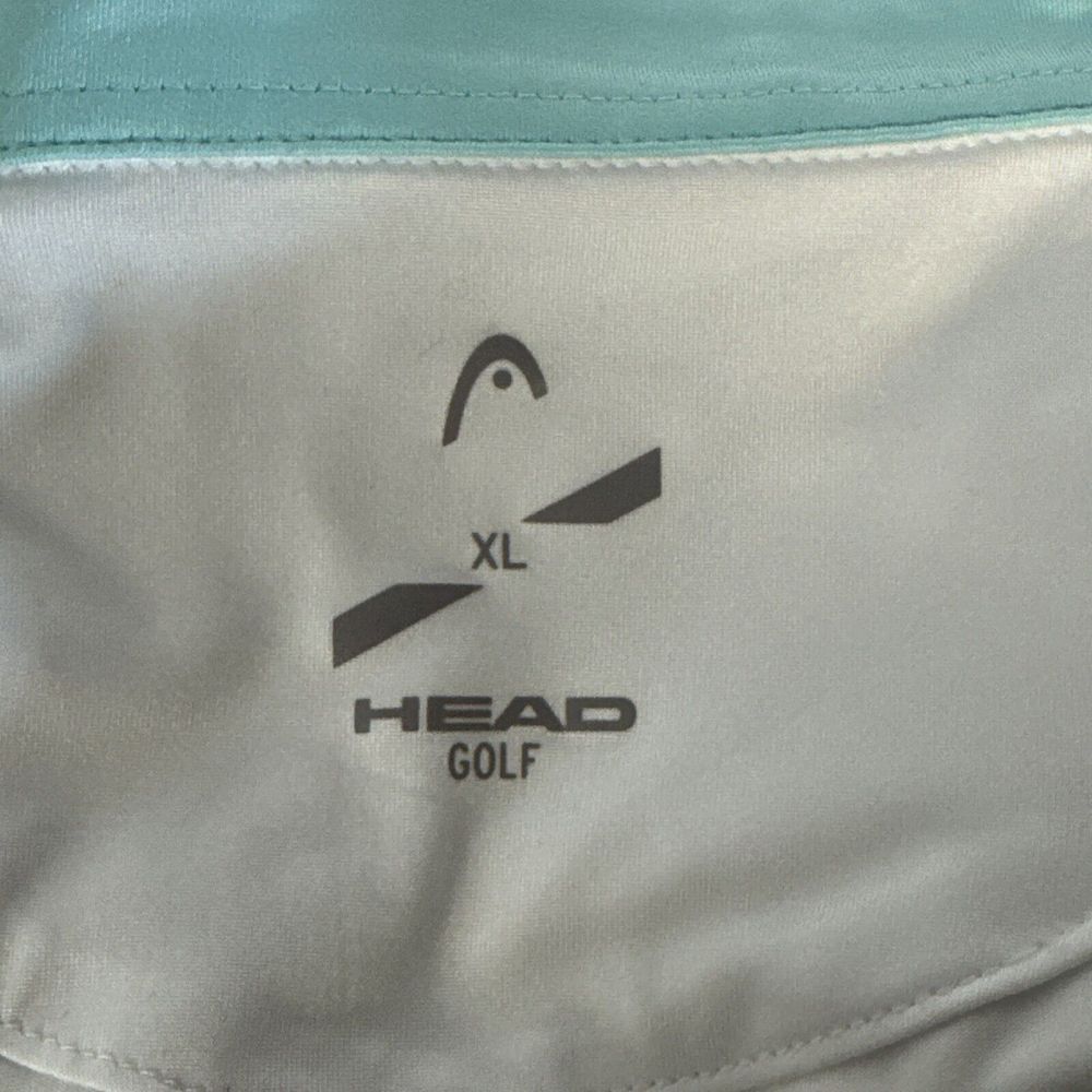 Head Sportswear Men's Two-Tone Solid Polo Shirt, XL White/Ocean - Picture 3 of 5